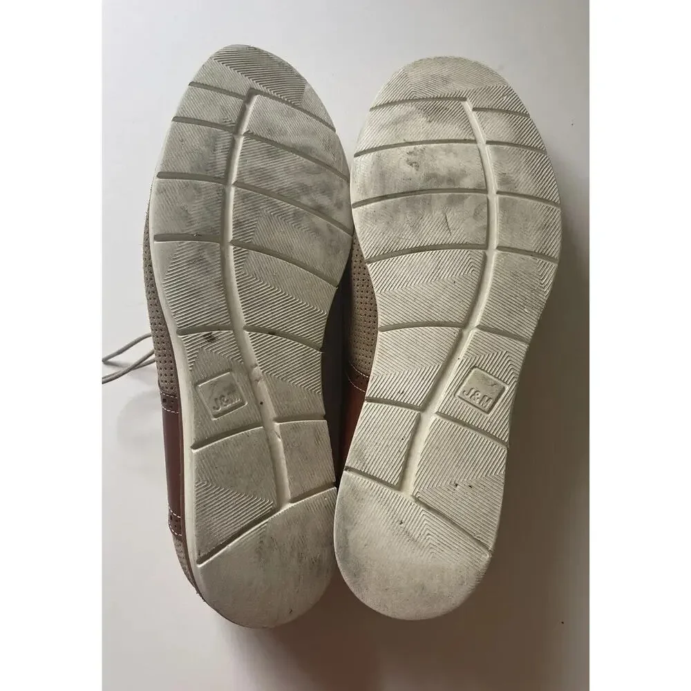 Johnston & Murphy Mens Sheepskin Shoes Brown/Tan Model 20-2306 K15 Size 11M